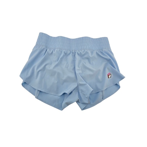 BUC-EE'S Pants - Buc-ee's Athletic Shorts Womens XL Blue Smocked Waist Running Beaver Logo XL